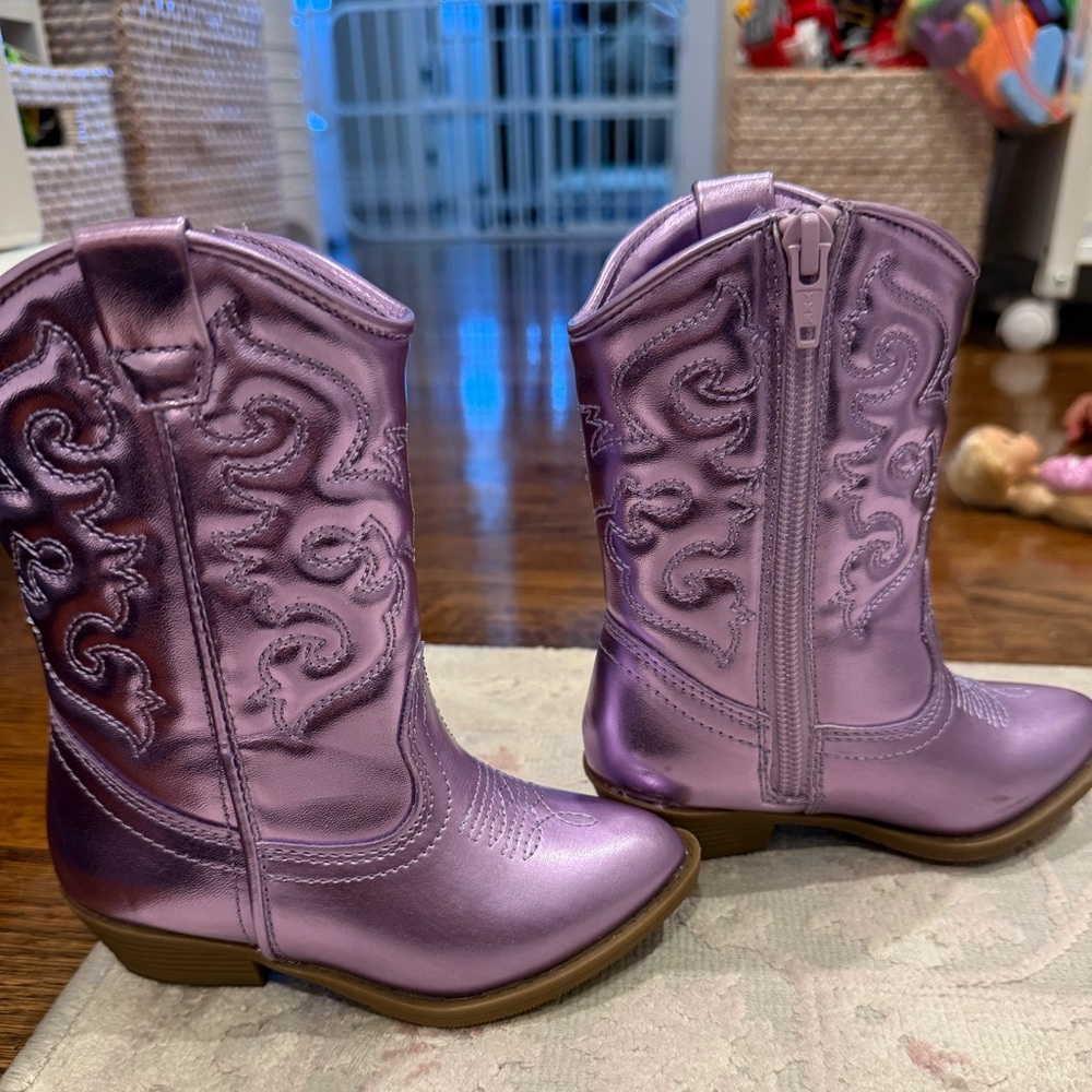 Tucker+Tate Purple Kids' Cowboy Boots
